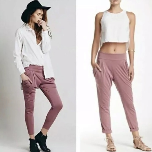 Free People Pants - Free People Drapery Pocket Slouchy Pants, S